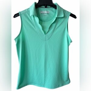 Pebble Beach Women's Sleeveless Green Top size XL